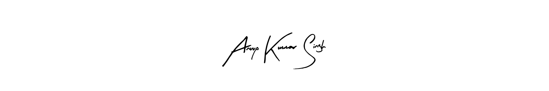 Arty Signature is a professional signature style that is perfect for those who want to add a touch of class to their signature. It is also a great choice for those who want to make their signature more unique. Get Anuup Kummar Singh name to fancy signature for free. Anuup Kummar Singh signature style 8 images and pictures png