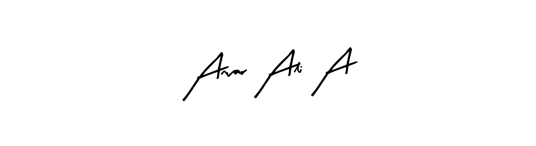 Create a beautiful signature design for name Anvar Ali A. With this signature (Arty Signature) fonts, you can make a handwritten signature for free. Anvar Ali A signature style 8 images and pictures png
