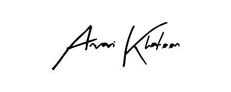 Turn your name Anvari Khatoon into a signature brand with Arty Signature styling. Download in standard PNG or transparent format anytime. Anvari Khatoon signature style 8 images and pictures png