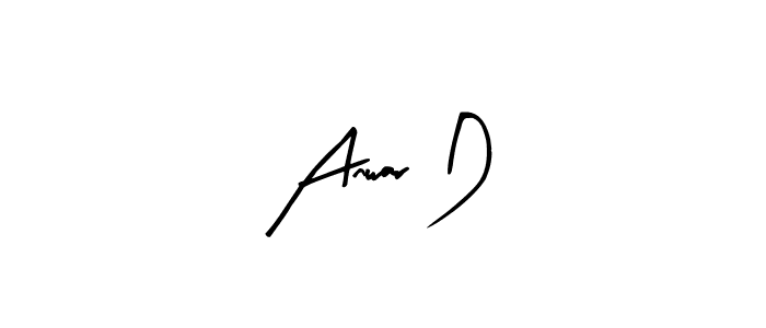 Make a beautiful signature design for name Anwar D. Use this online signature maker to create a handwritten signature for free. Anwar D signature style 8 images and pictures png