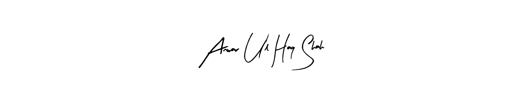 You should practise on your own different ways (Arty Signature) to write your name (Anwar Ul Haq Shah) in signature. don't let someone else do it for you. Anwar Ul Haq Shah signature style 8 images and pictures png