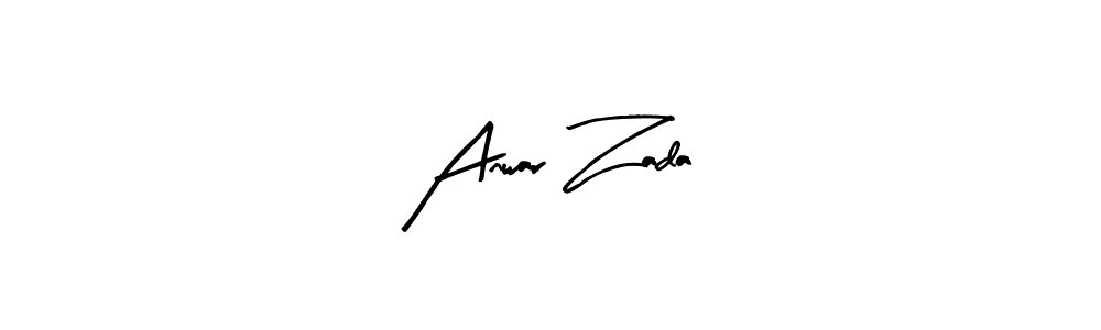 Make a beautiful signature design for name Anwar Zada. With this signature (Arty Signature) style, you can create a handwritten signature for free. Anwar Zada signature style 8 images and pictures png