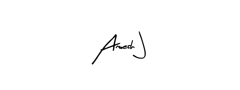 Design your own signature with our free online signature maker. With this signature software, you can create a handwritten (Arty Signature) signature for name Anwesh J. Anwesh J signature style 8 images and pictures png