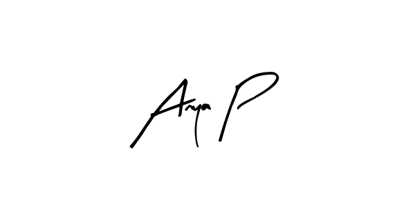 if you are searching for the best signature style for your name Anya P. so please give up your signature search. here we have designed multiple signature styles  using Arty Signature. Anya P signature style 8 images and pictures png