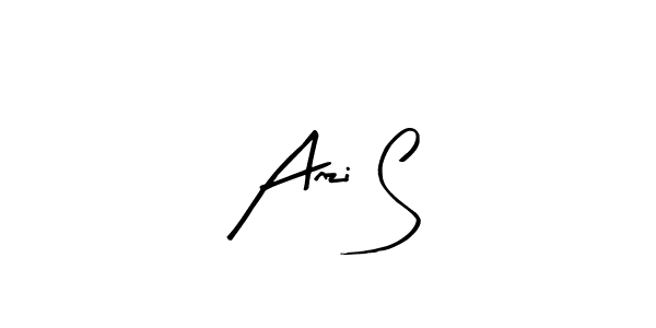 Anzi S stylish signature style. Best Handwritten Sign (Arty Signature) for my name. Handwritten Signature Collection Ideas for my name Anzi S. Anzi S signature style 8 images and pictures png