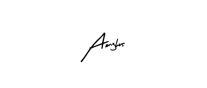 Aonghus stylish signature style. Best Handwritten Sign (Arty Signature) for my name. Handwritten Signature Collection Ideas for my name Aonghus. Aonghus signature style 8 images and pictures png