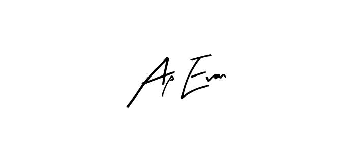 Similarly Arty Signature is the best handwritten signature design. Signature creator online .You can use it as an online autograph creator for name Ap Evan. Ap Evan signature style 8 images and pictures png