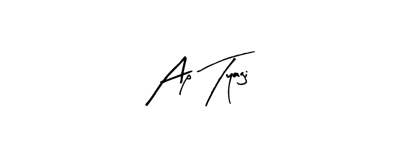 The best way (Arty Signature) to make a short signature is to pick only two or three words in your name. The name Ap Tyagi include a total of six letters. For converting this name. Ap Tyagi signature style 8 images and pictures png