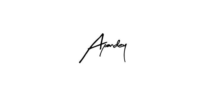 Design your own signature with our free online signature maker. With this signature software, you can create a handwritten (Arty Signature) signature for name Apandey. Apandey signature style 8 images and pictures png