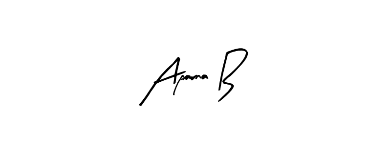 The best way (Arty Signature) to make a short signature is to pick only two or three words in your name. The name Aparna B include a total of six letters. For converting this name. Aparna B signature style 8 images and pictures png