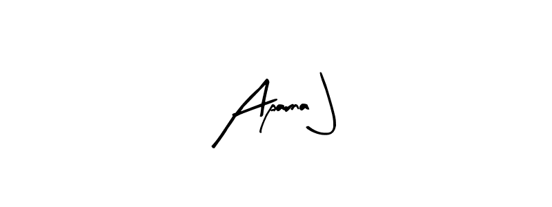 Make a beautiful signature design for name Aparna J. With this signature (Arty Signature) style, you can create a handwritten signature for free. Aparna J signature style 8 images and pictures png
