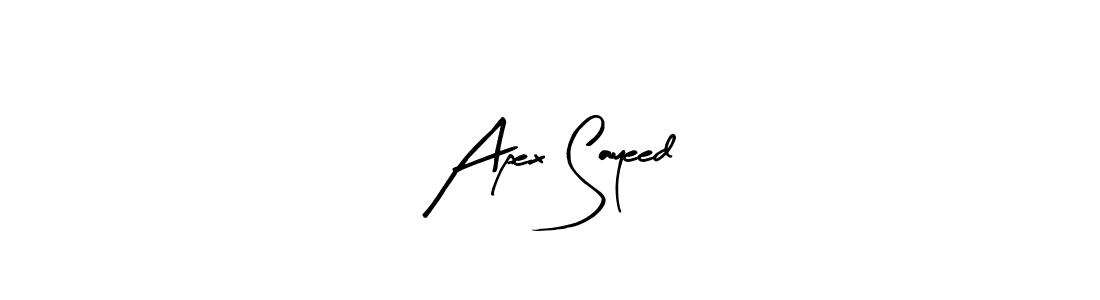 Make a beautiful signature design for name Apex Sayeed. Use this online signature maker to create a handwritten signature for free. Apex Sayeed signature style 8 images and pictures png