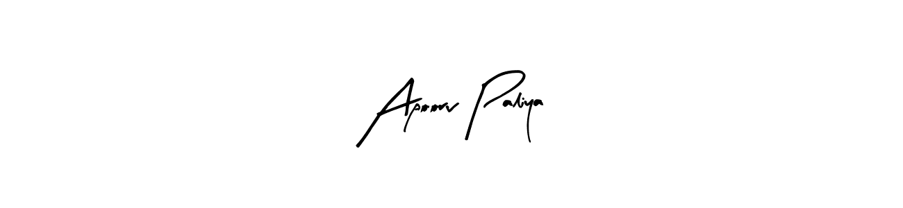 Make a beautiful signature design for name Apoorv Paliya. Use this online signature maker to create a handwritten signature for free. Apoorv Paliya signature style 8 images and pictures png