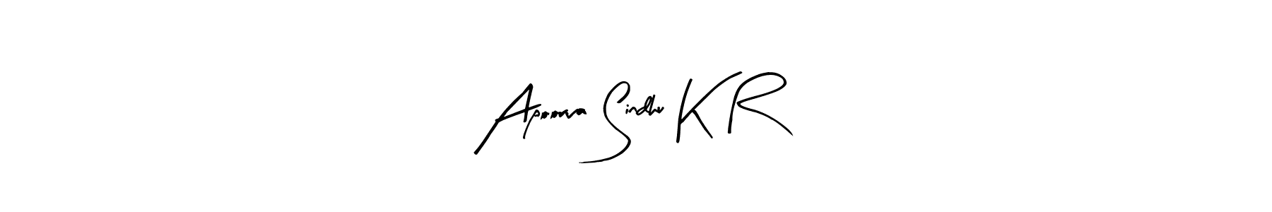 Make a beautiful signature design for name Apoorva Sindhu K R. With this signature (Arty Signature) style, you can create a handwritten signature for free. Apoorva Sindhu K R signature style 8 images and pictures png