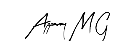 Also we have Apparay M G name is the best signature style. Create professional handwritten signature collection using Arty Signature autograph style. Apparay M G signature style 8 images and pictures png