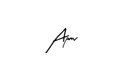 Similarly Arty Signature is the best handwritten signature design. Signature creator online .You can use it as an online autograph creator for name Apruv. Apruv signature style 8 images and pictures png