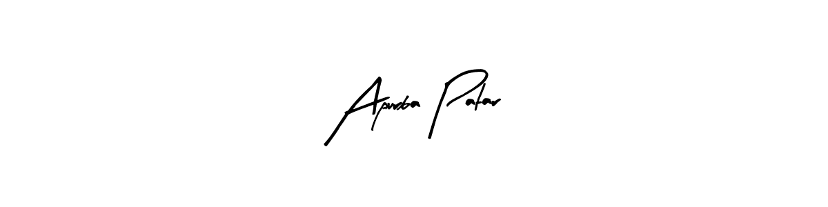 You should practise on your own different ways (Arty Signature) to write your name (Apurba Patar) in signature. don't let someone else do it for you. Apurba Patar signature style 8 images and pictures png