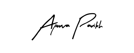 Try this chic Apurva Parikh handwritten sign style. Using Arty Signature font elements, it gives your name a sleek, memorable identity. Apurva Parikh signature style 8 images and pictures png