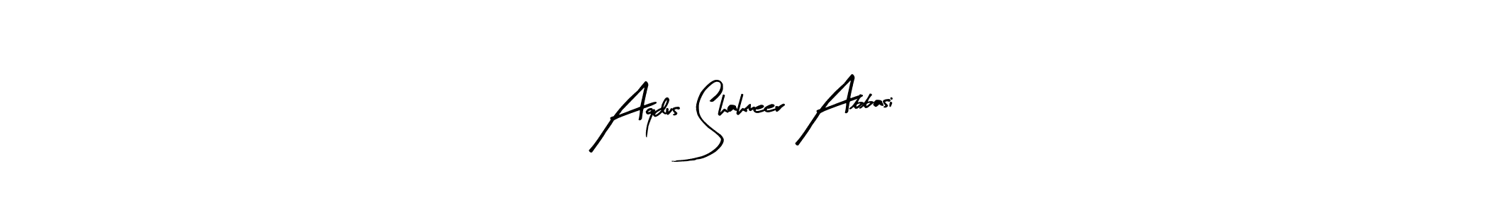 Make a beautiful signature design for name Aqdus Shahmeer Abbasi. Use this online signature maker to create a handwritten signature for free. Aqdus Shahmeer Abbasi signature style 8 images and pictures png