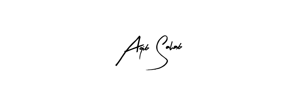 You can use this online signature creator to create a handwritten signature for the name Aqib Sahab. This is the best online autograph maker. Aqib Sahab signature style 8 images and pictures png