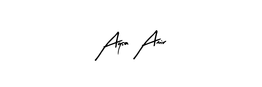 How to make Aqsa Amir signature? Arty Signature is a professional autograph style. Create handwritten signature for Aqsa Amir name. Aqsa Amir signature style 8 images and pictures png