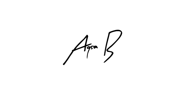 Design your own signature with our free online signature maker. With this signature software, you can create a handwritten (Arty Signature) signature for name Aqsa B. Aqsa B signature style 8 images and pictures png