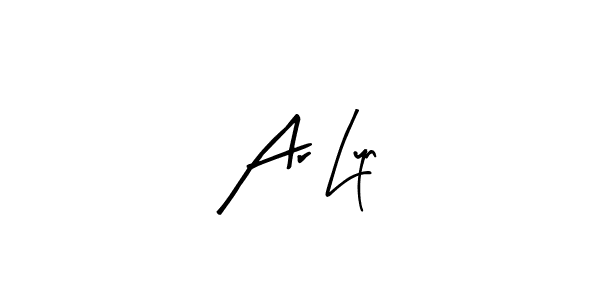 How to make Ar Lyn name signature. Use Arty Signature style for creating short signs online. This is the latest handwritten sign. Ar Lyn signature style 8 images and pictures png