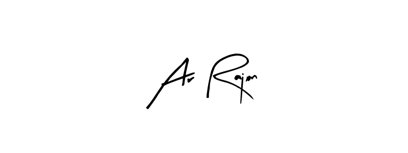 Make a beautiful signature design for name Ar Rajon. With this signature (Arty Signature) style, you can create a handwritten signature for free. Ar Rajon signature style 8 images and pictures png