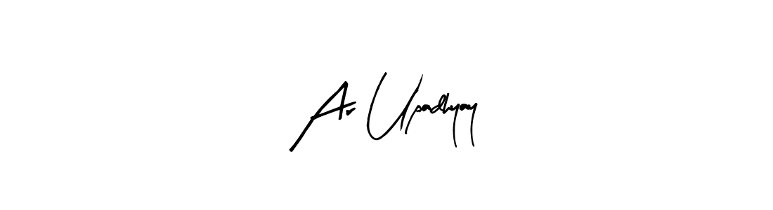 You can use this online signature creator to create a handwritten signature for the name Ar Upadhyay. This is the best online autograph maker. Ar Upadhyay signature style 8 images and pictures png