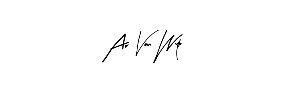 Make a beautiful signature design for name Ar Van Wyk. Use this online signature maker to create a handwritten signature for free. Ar Van Wyk signature style 8 images and pictures png