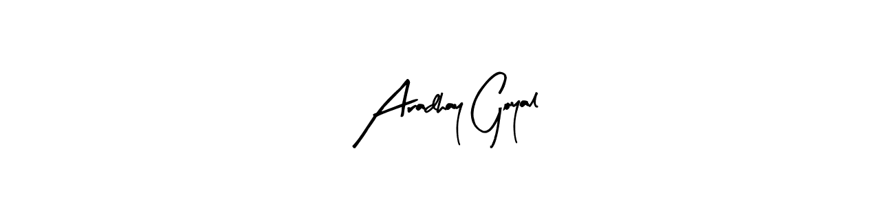 Design your own signature with our free online signature maker. With this signature software, you can create a handwritten (Arty Signature) signature for name Aradhay Goyal. Aradhay Goyal signature style 8 images and pictures png
