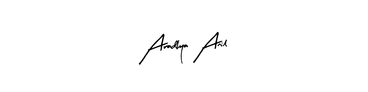 Make a beautiful signature design for name Aradhya Anil. Use this online signature maker to create a handwritten signature for free. Aradhya Anil signature style 8 images and pictures png