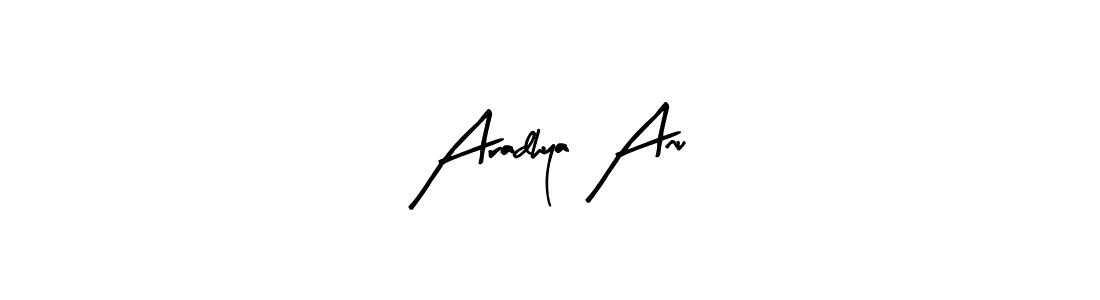 Design your own signature with our free online signature maker. With this signature software, you can create a handwritten (Arty Signature) signature for name Aradhya Anu. Aradhya Anu signature style 8 images and pictures png