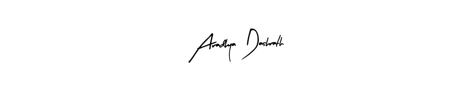 Create a beautiful signature design for name Aradhya Dashrath. With this signature (Arty Signature) fonts, you can make a handwritten signature for free. Aradhya Dashrath signature style 8 images and pictures png
