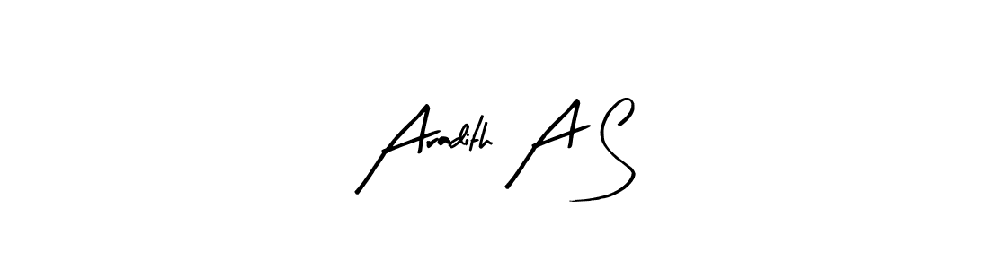 Use a signature maker to create a handwritten signature online. With this signature software, you can design (Arty Signature) your own signature for name Aradith A S. Aradith A S signature style 8 images and pictures png