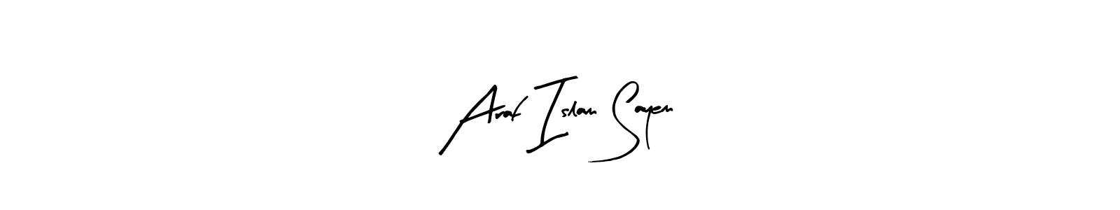 Create a beautiful signature design for name Araf Islam Sayem. With this signature (Arty Signature) fonts, you can make a handwritten signature for free. Araf Islam Sayem signature style 8 images and pictures png