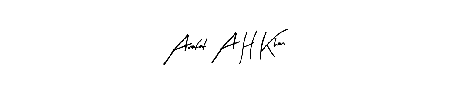 Here are the top 10 professional signature styles for the name Arafat A H Khan. These are the best autograph styles you can use for your name. Arafat A H Khan signature style 8 images and pictures png