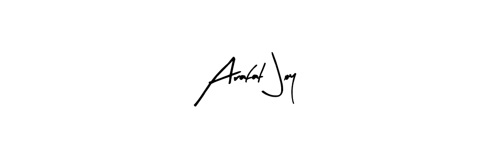 Arty Signature is a professional signature style that is perfect for those who want to add a touch of class to their signature. It is also a great choice for those who want to make their signature more unique. Get Arafat Joy name to fancy signature for free. Arafat Joy signature style 8 images and pictures png