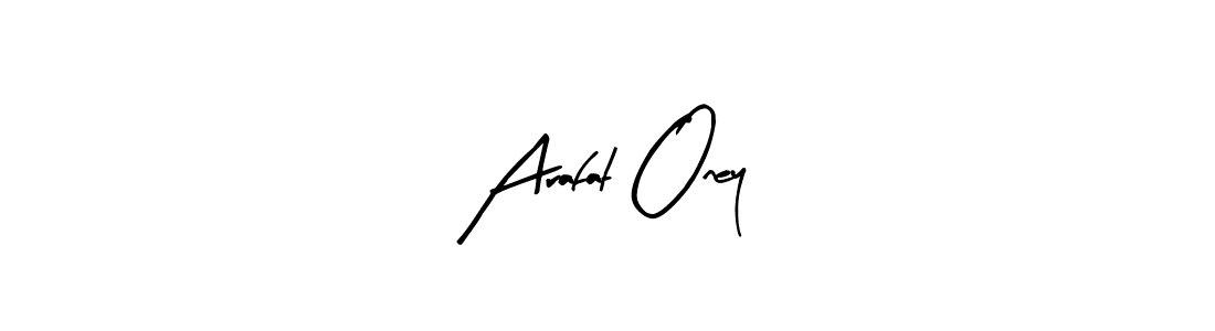 Use a signature maker to create a handwritten signature online. With this signature software, you can design (Arty Signature) your own signature for name Arafat Oney. Arafat Oney signature style 8 images and pictures png