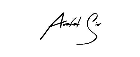 Create a personalized artistic stamp with Arafat Sir in Arty Signature font. Perfect for visual artists, designers, and influencers. Arafat Sir signature style 8 images and pictures png