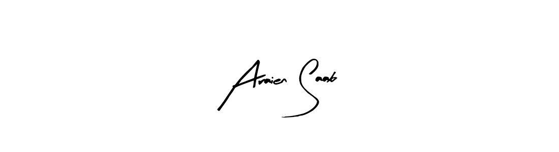 Create a beautiful signature design for name Araien Saab. With this signature (Arty Signature) fonts, you can make a handwritten signature for free. Araien Saab signature style 8 images and pictures png