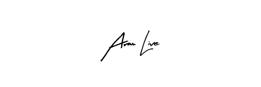 Aram Live stylish signature style. Best Handwritten Sign (Arty Signature) for my name. Handwritten Signature Collection Ideas for my name Aram Live. Aram Live signature style 8 images and pictures png