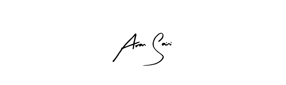 Use a signature maker to create a handwritten signature online. With this signature software, you can design (Arty Signature) your own signature for name Aran Saini. Aran Saini signature style 8 images and pictures png