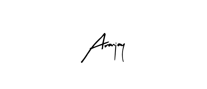 Arty Signature is a professional signature style that is perfect for those who want to add a touch of class to their signature. It is also a great choice for those who want to make their signature more unique. Get Aranjay name to fancy signature for free. Aranjay signature style 8 images and pictures png