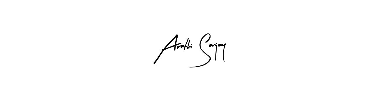 Arathi Sanjay stylish signature style. Best Handwritten Sign (Arty Signature) for my name. Handwritten Signature Collection Ideas for my name Arathi Sanjay. Arathi Sanjay signature style 8 images and pictures png