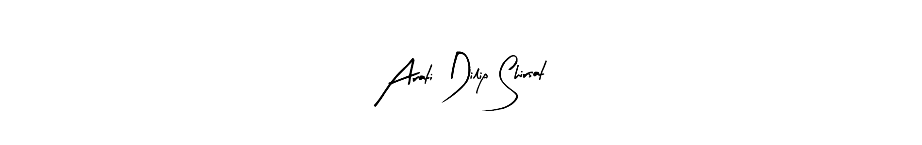 Create a beautiful signature design for name Arati Dilip Shirsat. With this signature (Arty Signature) fonts, you can make a handwritten signature for free. Arati Dilip Shirsat signature style 8 images and pictures png