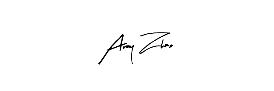 Arty Signature is a professional signature style that is perfect for those who want to add a touch of class to their signature. It is also a great choice for those who want to make their signature more unique. Get Aray Zhao name to fancy signature for free. Aray Zhao signature style 8 images and pictures png