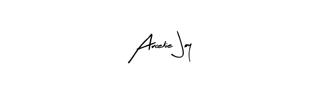 How to make Arcelie Joy name signature. Use Arty Signature style for creating short signs online. This is the latest handwritten sign. Arcelie Joy signature style 8 images and pictures png