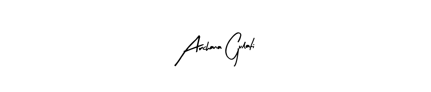 How to Draw Archana Gulati signature style? Arty Signature is a latest design signature styles for name Archana Gulati. Archana Gulati signature style 8 images and pictures png