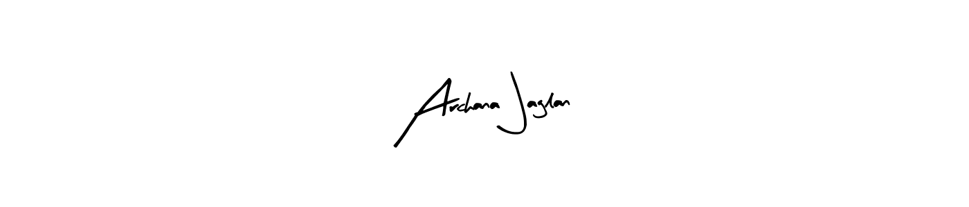 Here are the top 10 professional signature styles for the name Archana Jaglan. These are the best autograph styles you can use for your name. Archana Jaglan signature style 8 images and pictures png